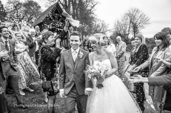 Jon & Laura's wedding at St Michael's Church, Stoke Prior in Worcestershire. 